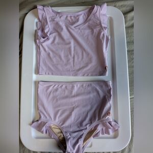 Honey Mark Light Purple Lavender Two Piece bathing Suit Size 7/8 NWOT